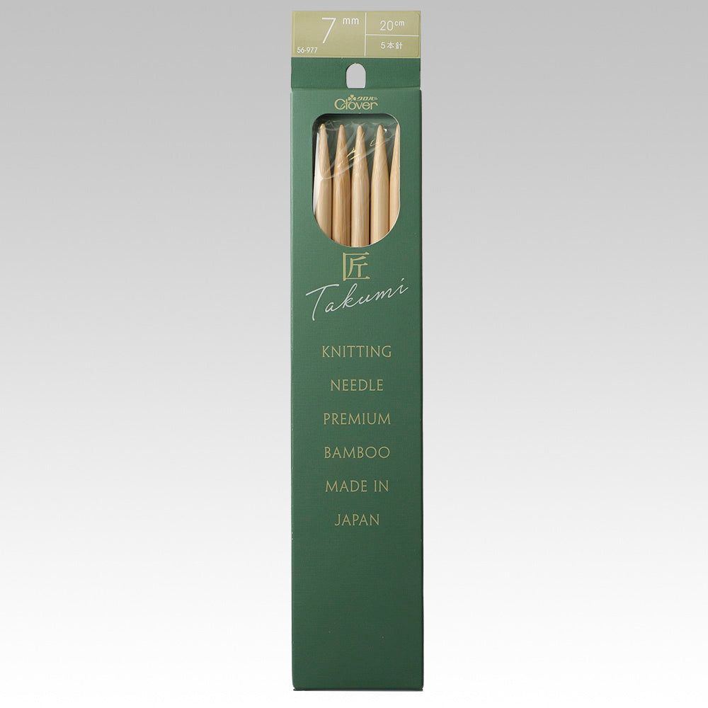 Clover takumi double-pointed needle 5-Pack 20cm size(7mm,8mm,10mm)