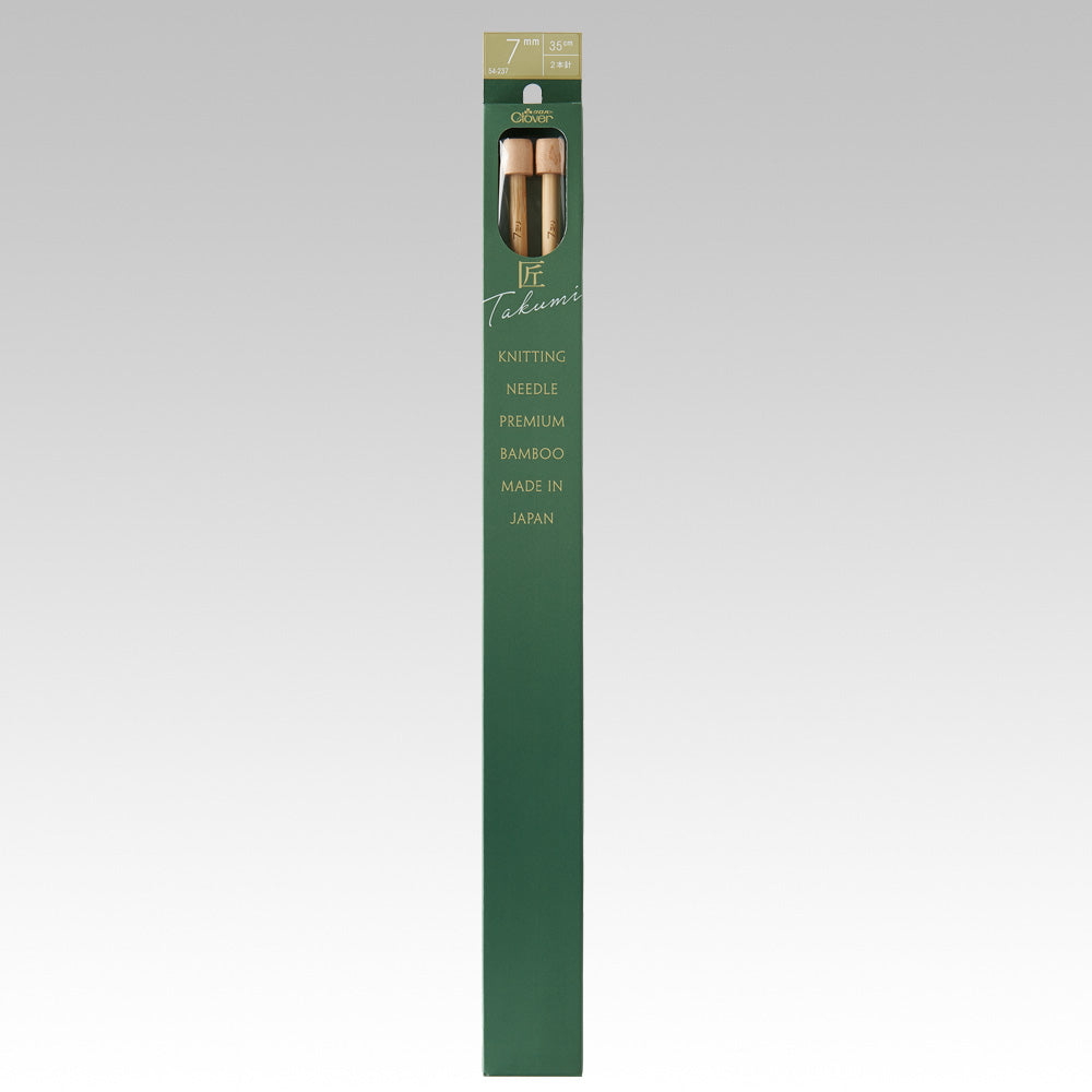 Clover takumi straight-pointed needle 35cm size(7mm,8mm,9mm,10mm)