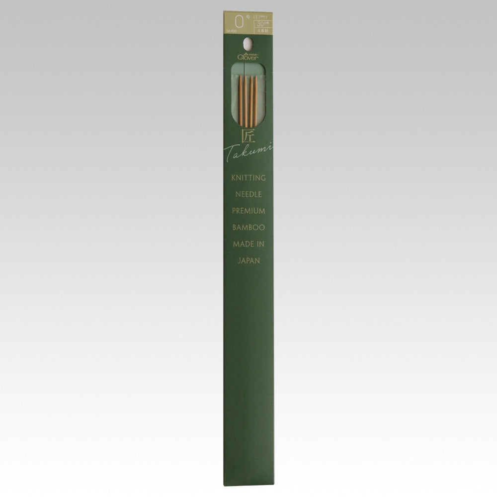 Clover takumi double-pointed needle 4-Pack 30cm size(0,1,2,3,4,5,6,7,8,9,10,11,12,13,14,15)