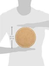 Load image into Gallery viewer, Hamanaka Leather bottom size 20cm diameter col:beige (60 punched hole) H204-619

