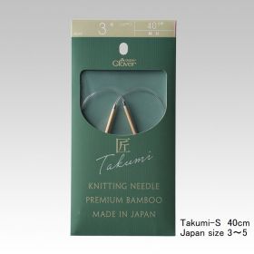 Clover takumi-S circular knitting needle 40cm size(3,4,5)