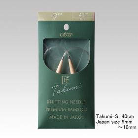 Clover takumi-S circular knitting needle 40cm size(9mm,10mm)