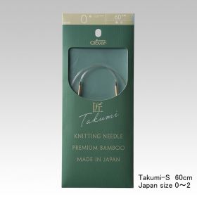 Clover takumi-S circular knitting needle 60cm size(0,1,2)