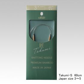 Clover takumi-S circular knitting needle 60cm size(3,4,5)