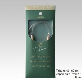 Clover takumi-S circular knitting needle 60cm size(7mm,8mm)