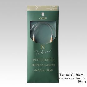 Clover takumi-S circular knitting needle 60cm size(9mm,10mm)