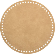 Load image into Gallery viewer, Hamanaka Leather bottom size 20cm diameter col:beige (60 punched hole) H204-619
