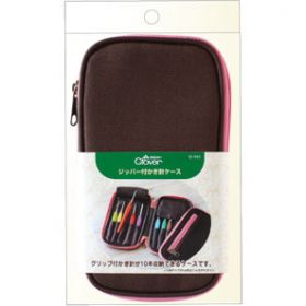 Clover crochet hook zipper case 55-943
