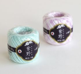 Daruma Crochet Thread #40 Murasakino 10g (colored)(3 balls)